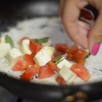 Tapioca com Queijo e Tomate
