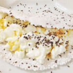 Tapioca com Linhaça, Ovo e Tomate